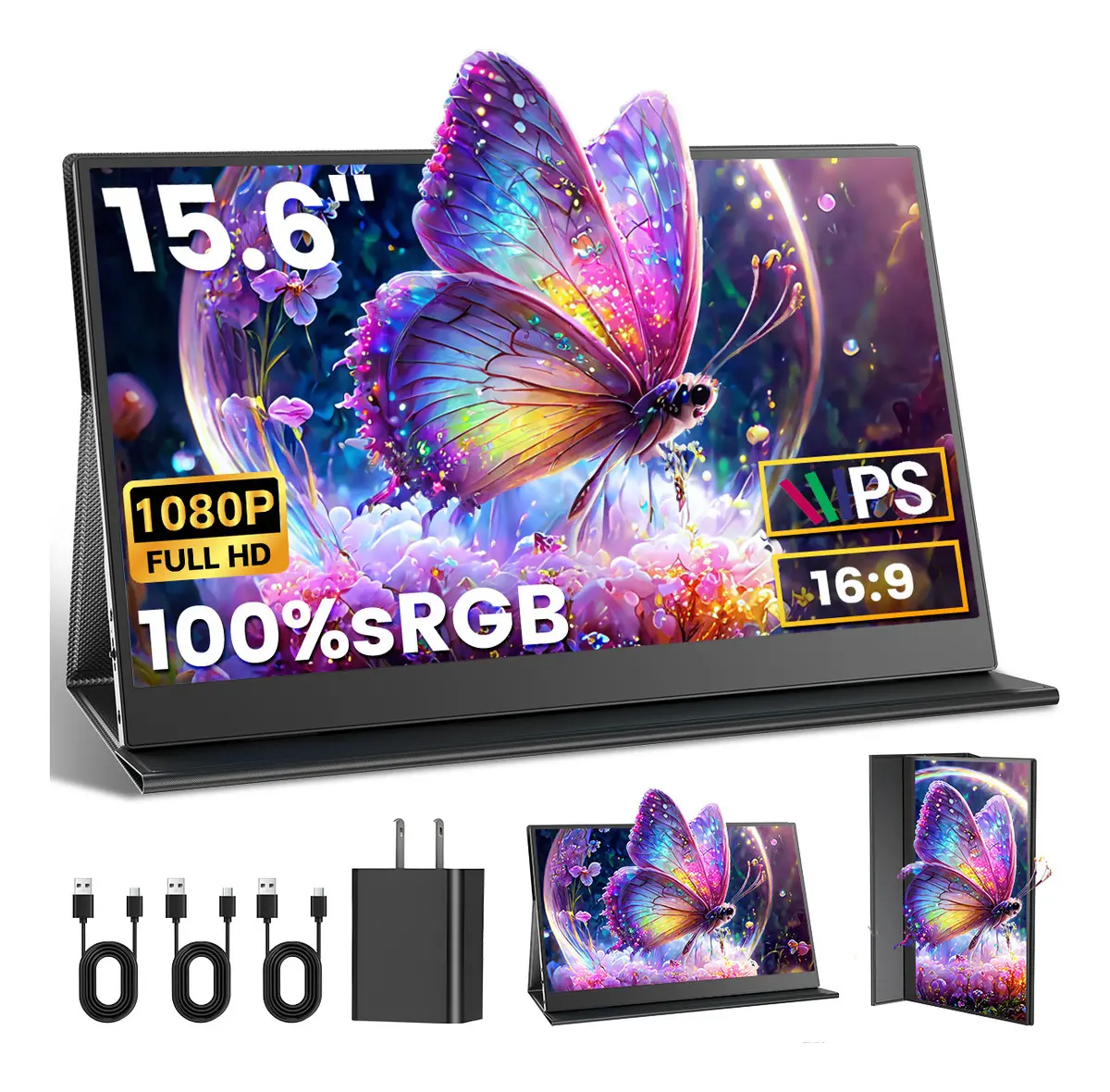 Monitor Portátil de 15.6" con Pantalla IPS Full HD