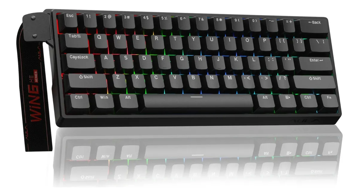 Teclado Magnético Mecánico Aula Win60he Estándar 8k Rgb E-sport Alámbrico